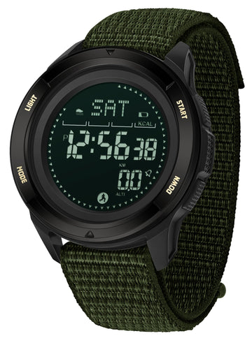 Findtime Military Watches for Men Digital Tactical Sports Compass Pedometer Calorie Step Counter Watch Waterproof Stopwatch Pacer Running Watch Alarm Electronic Nylon Strap